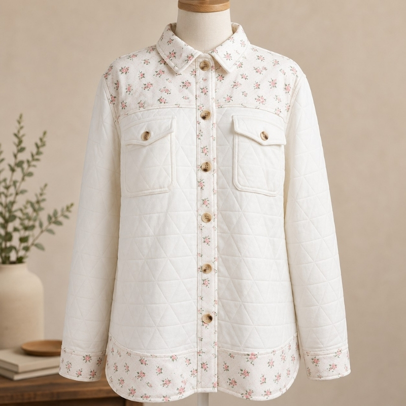 Autumn Meadow Quilted Shacket
